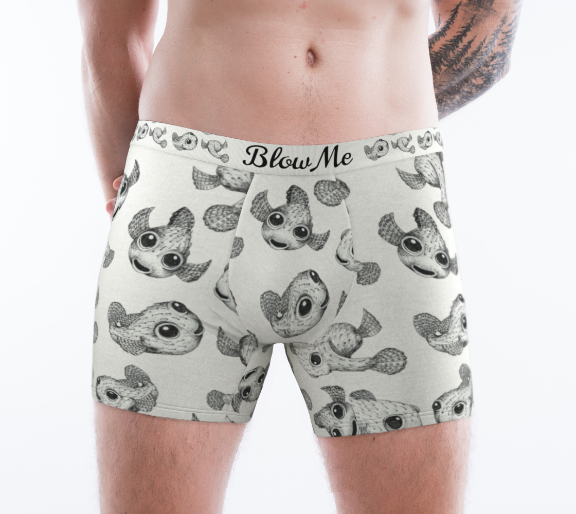 "Blow Me" Puffer Fish Boxers