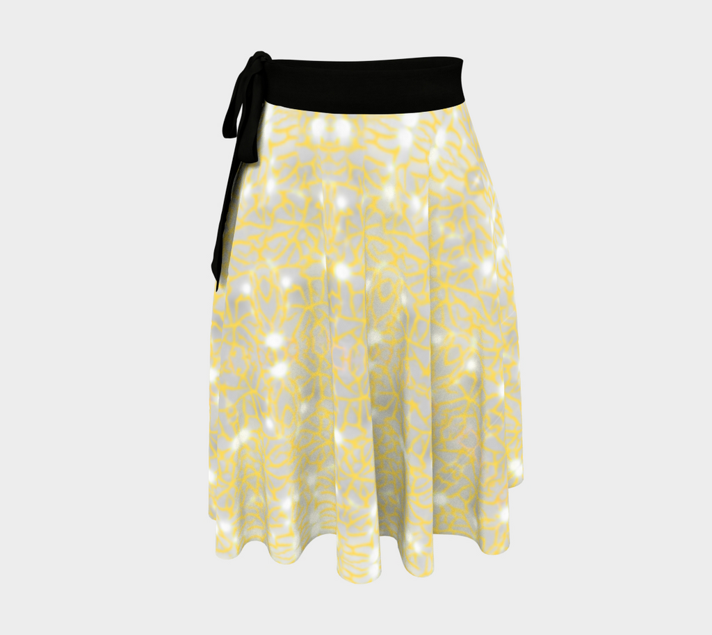 Gold Lace Wrap Skirt
