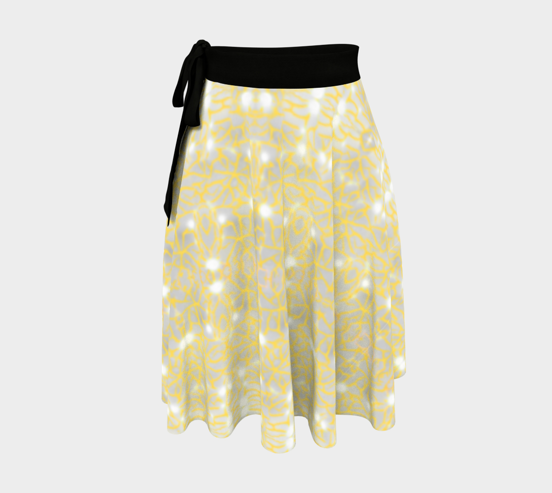 Gold Lace Wrap Skirt