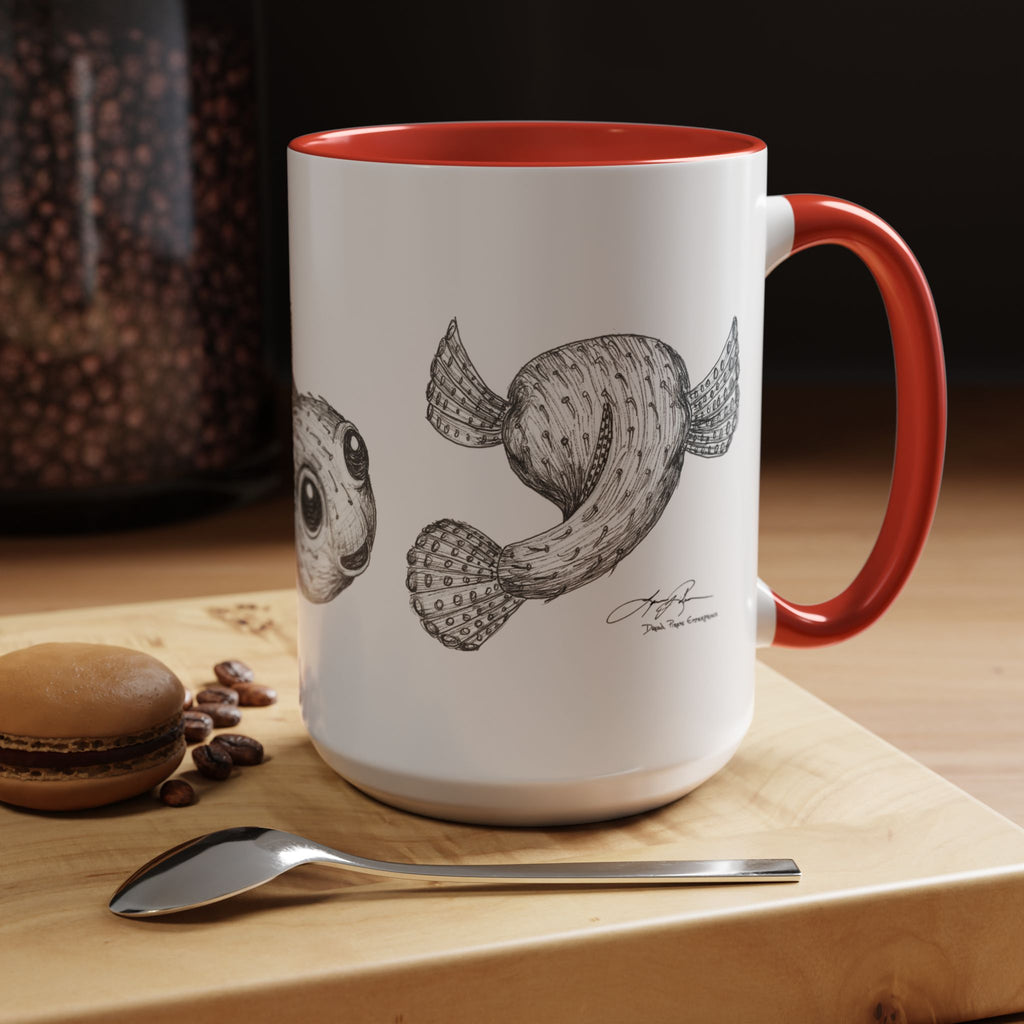 3 Fish Aloha Puffers Coffee Mug | 11oz 15oz