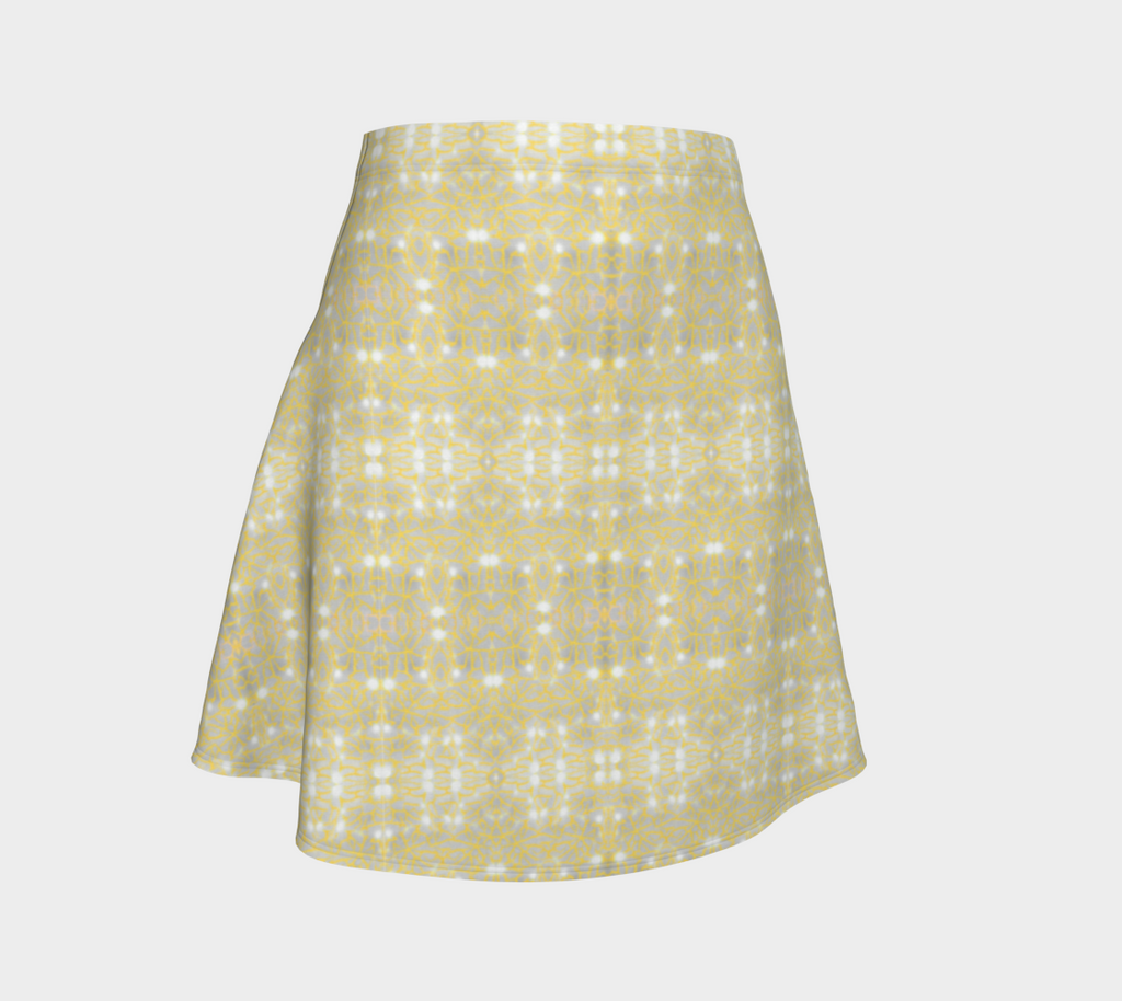 Gold Lace Nudibranch Flare Skirt