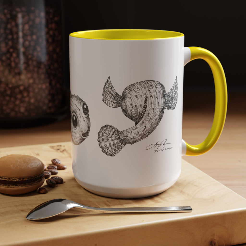 3 Fish Aloha Puffers Coffee Mug | 11oz 15oz