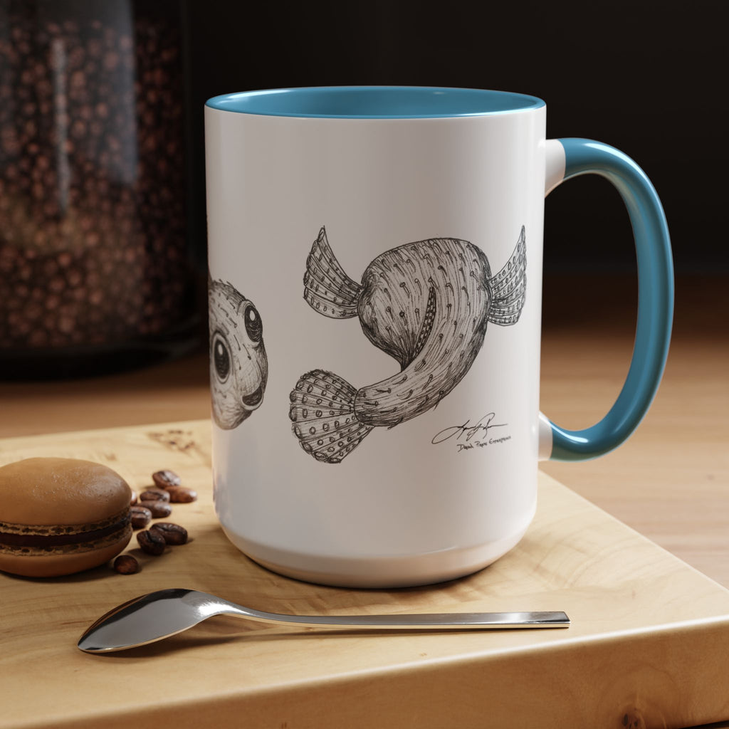 3 Fish Aloha Puffers Coffee Mug | 11oz 15oz