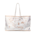 Two-Step Kona Dive Site Map Print: Neutral Tones: Weekender Bag
