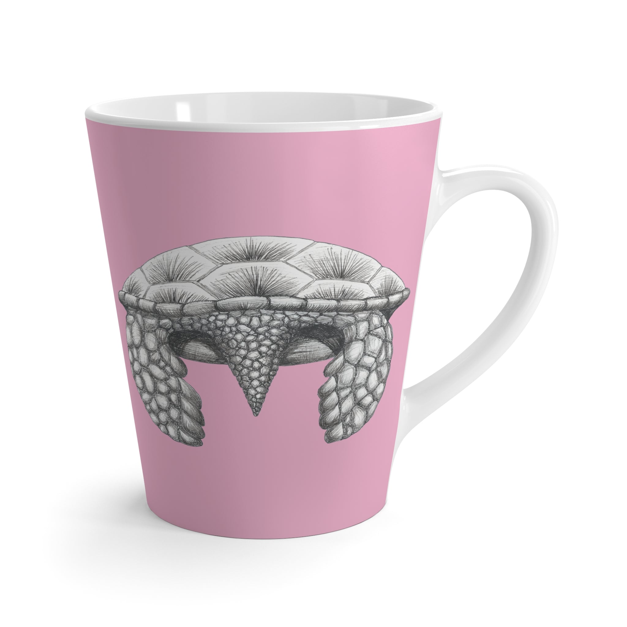 Happy Honu Latte Mug: Baby Pink