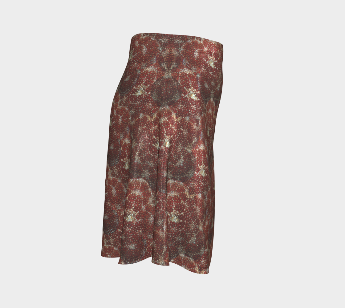 Red Starfish Flare Skirt