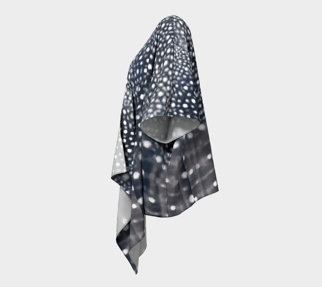 Whale Shark Drape Kimono