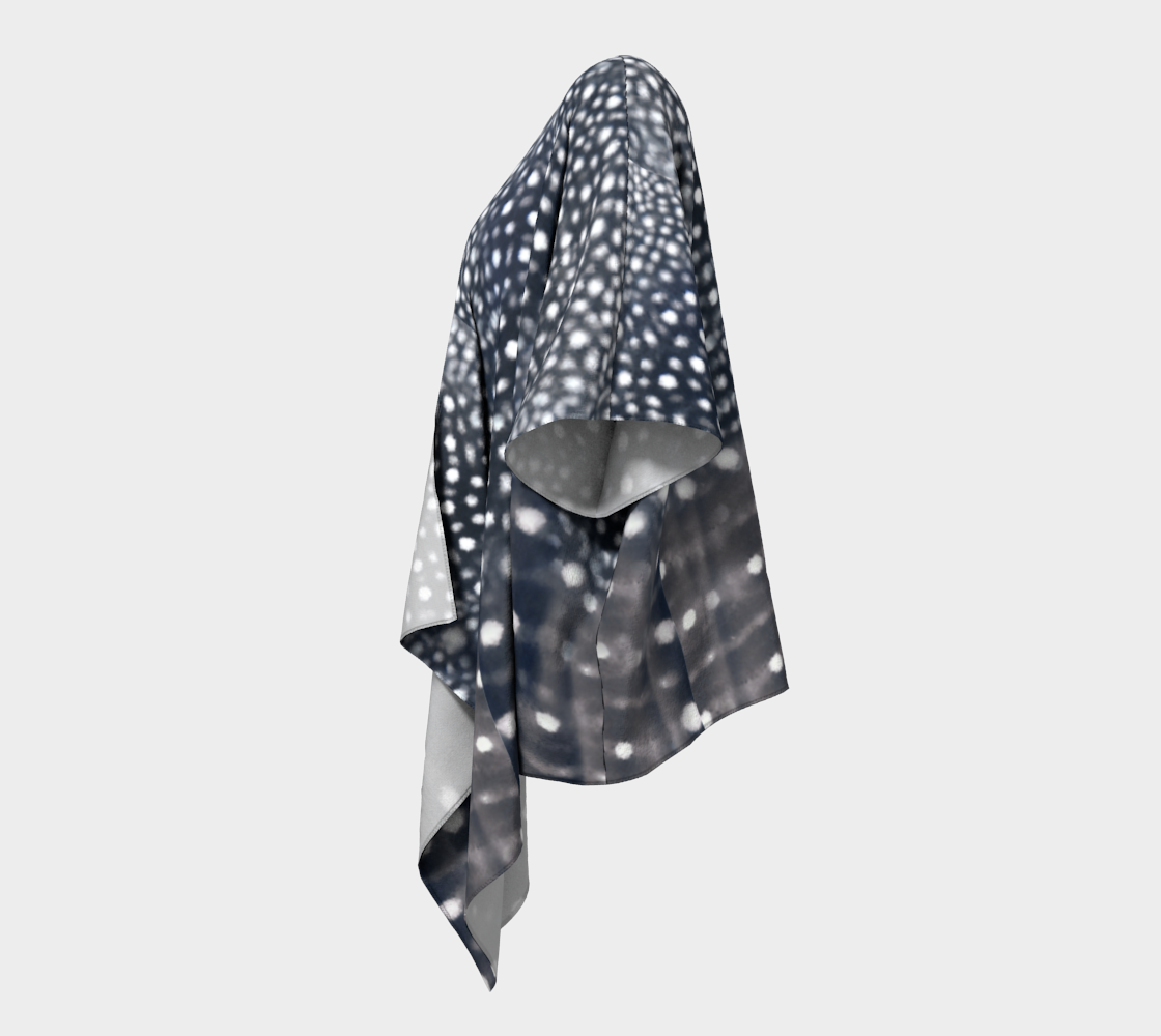 Whale Shark Drape Kimono