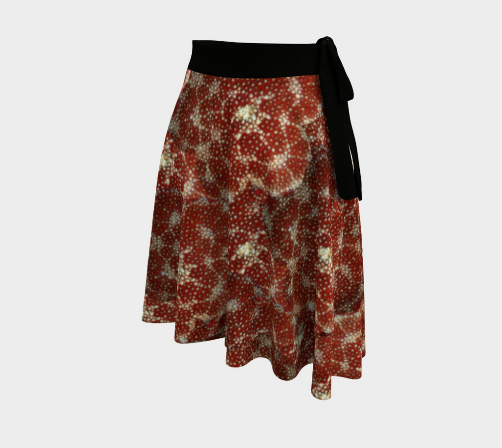 Red Starfish Wrap Skirt