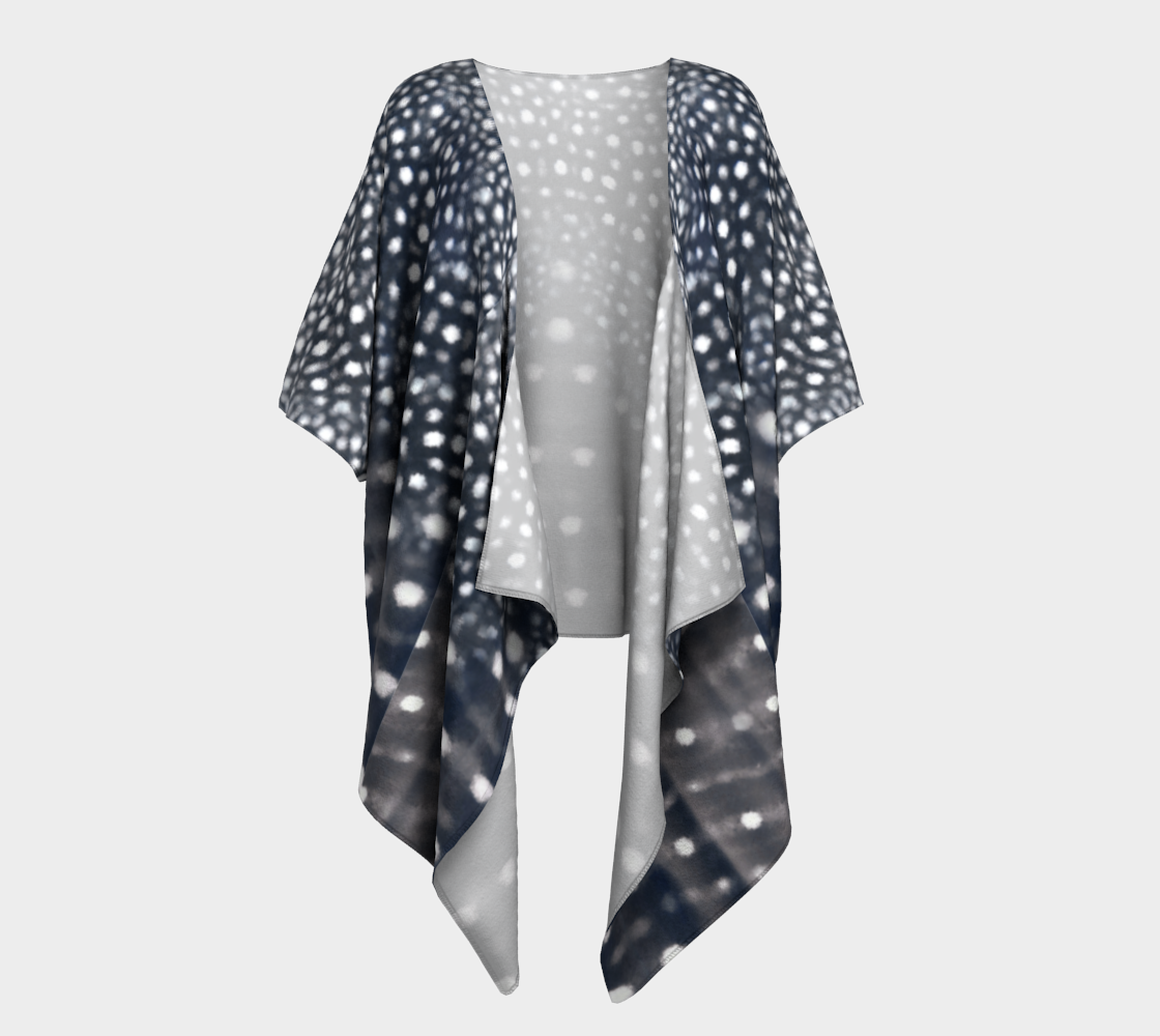 Whale Shark Drape Kimono