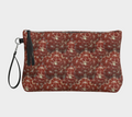 Vegan Leather Red Pincushion Starfish Makeup Bag