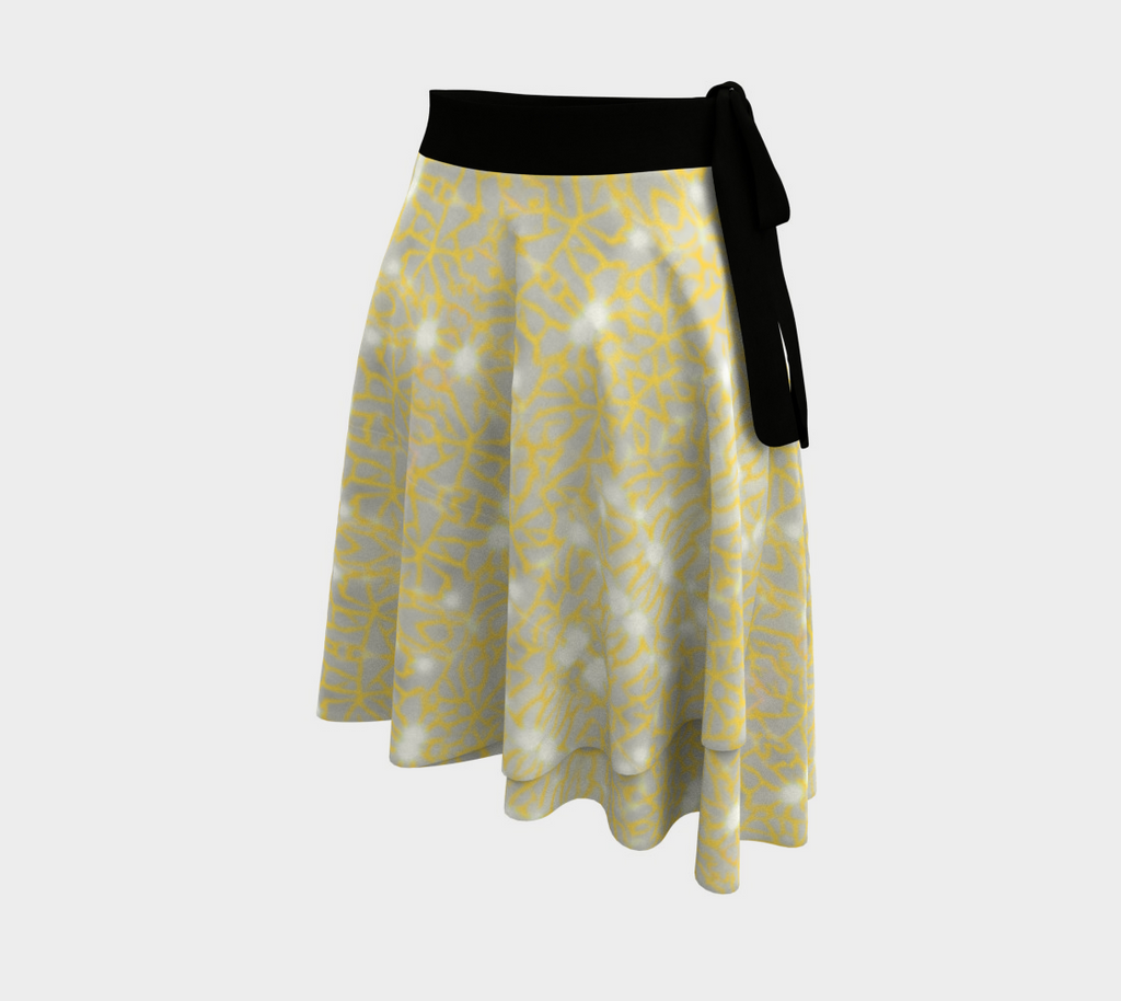 Gold Lace Wrap Skirt