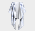 2-Step Dive Map Drape Kimono in Blue