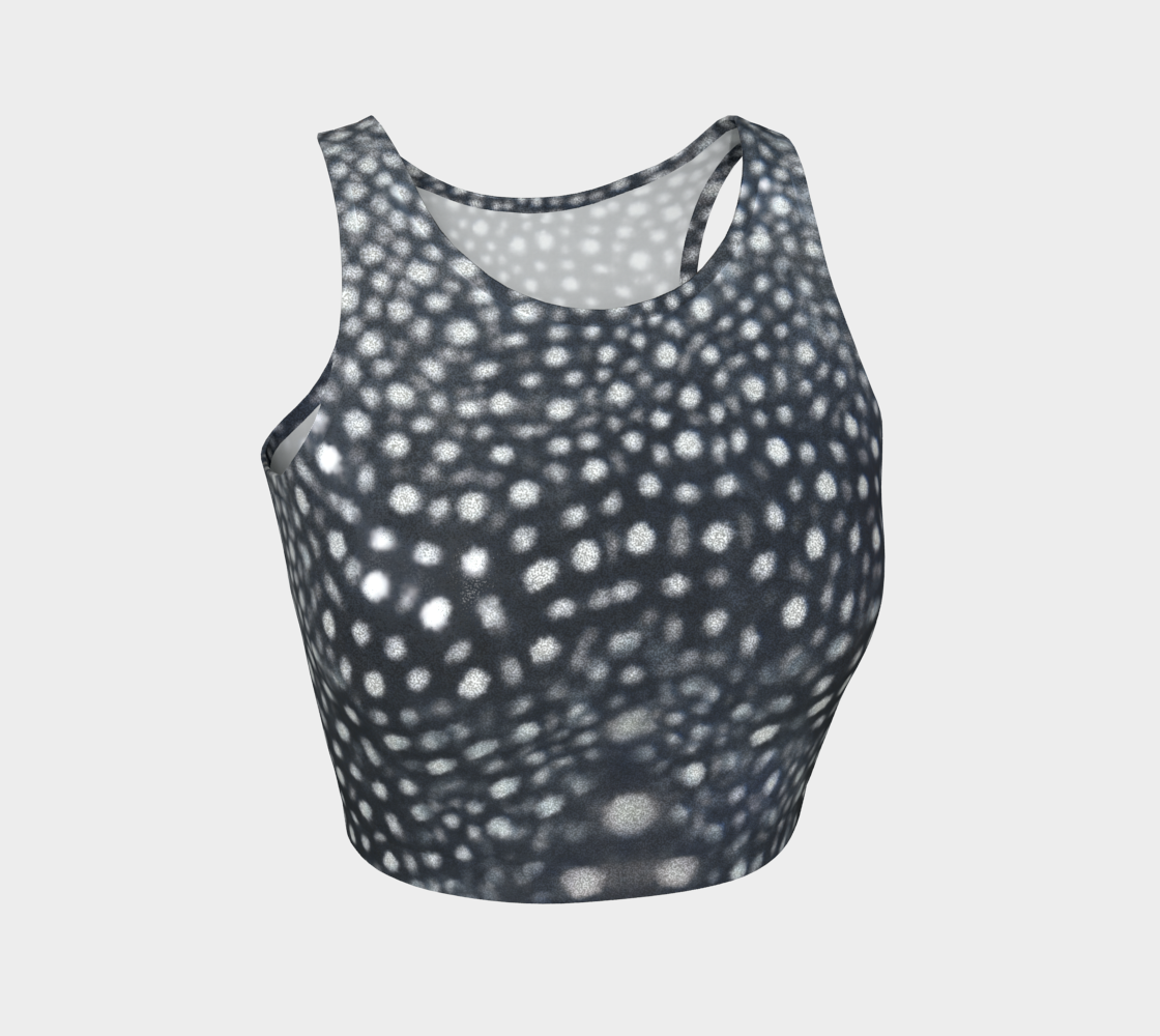 Metallic Whaleshark Crop Top