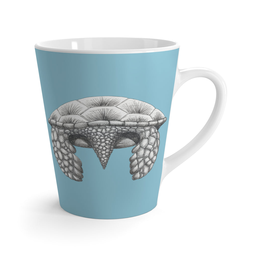 Happy Honu Latte Mug in Sky Blue