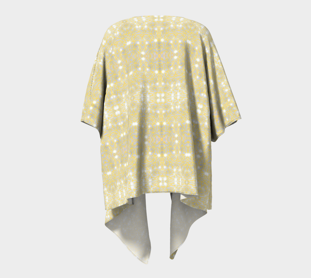 Gold Lace Drape Kimono