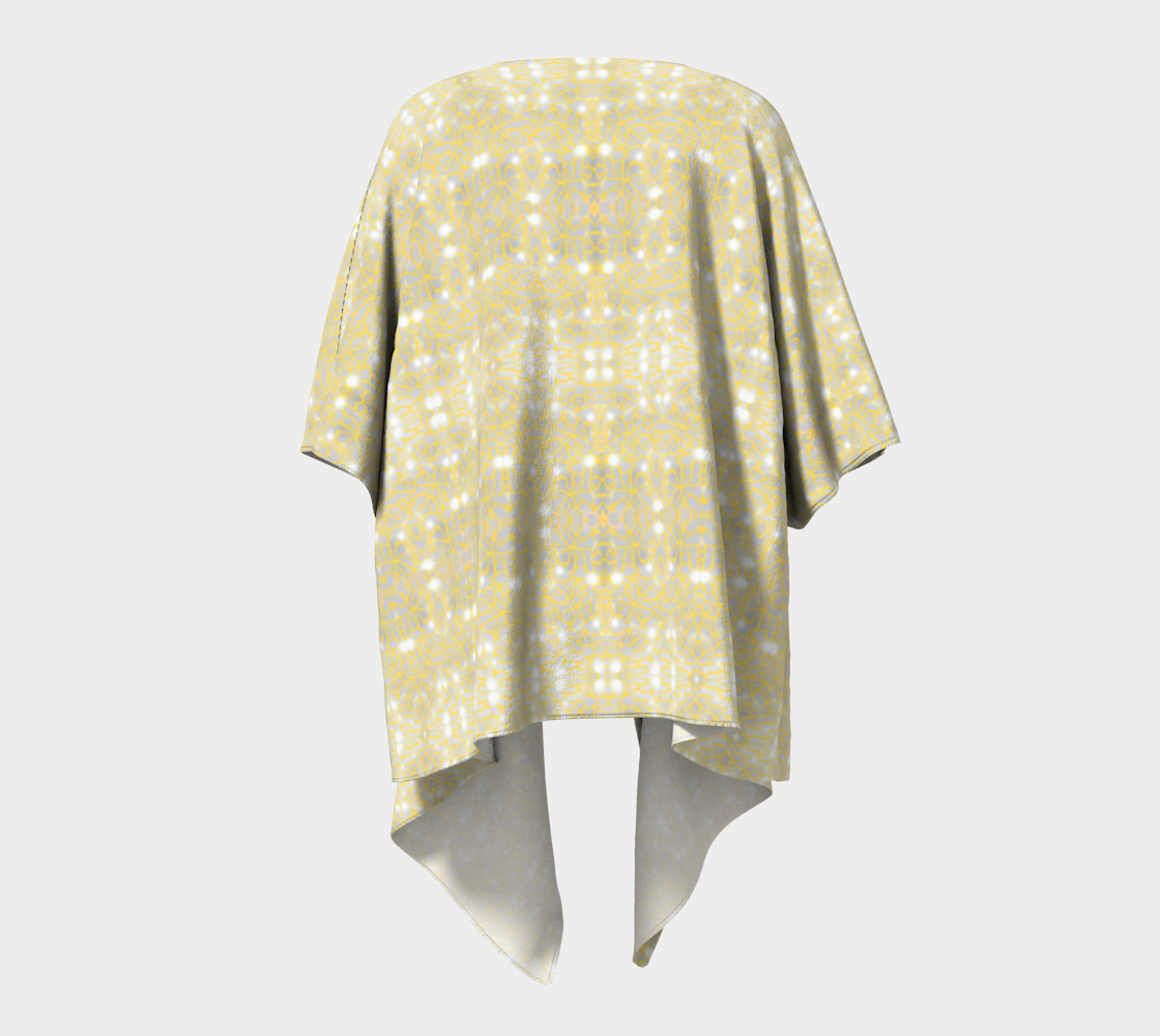 Gold Lace Drape Kimono