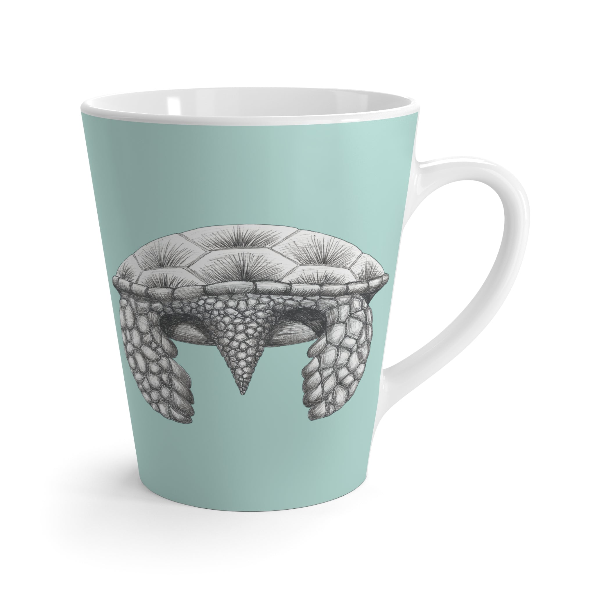 Happy Honu Latte Mug: Turquoise Waters
