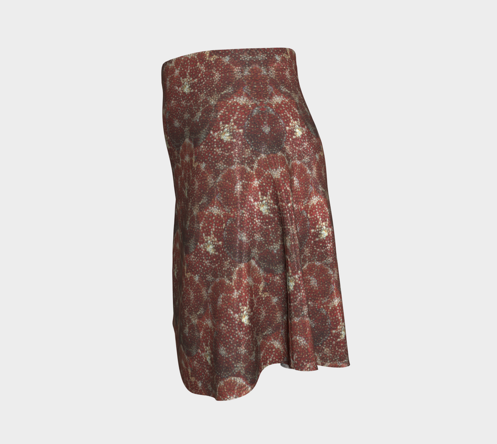 Red Starfish Flare Skirt