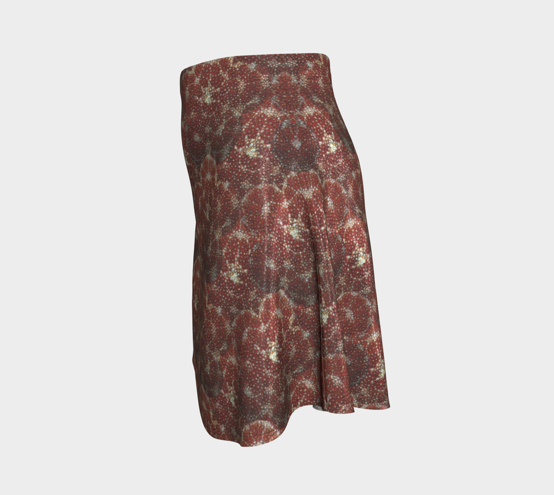 Red Starfish Flare Skirt