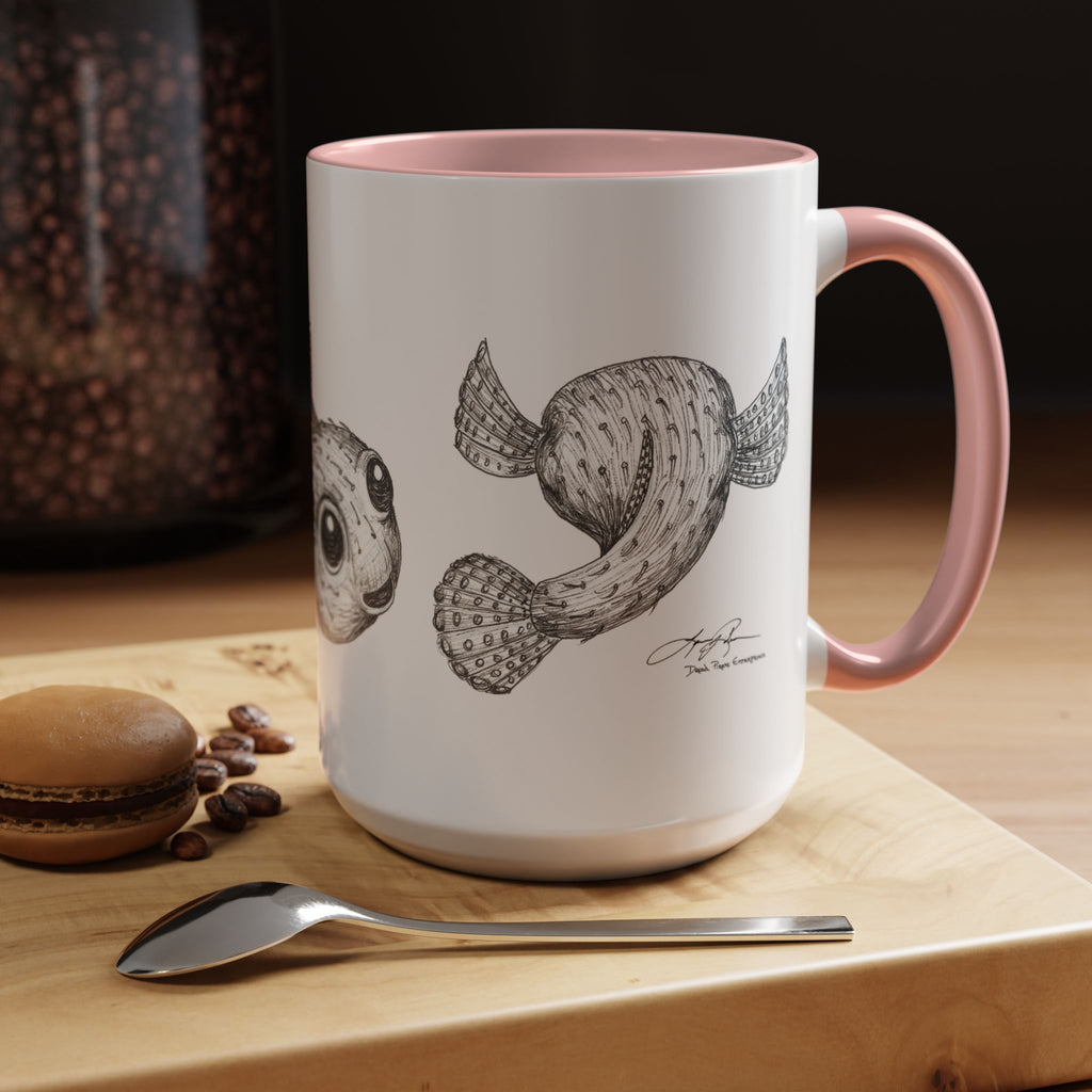 3 Fish Aloha Puffers Coffee Mug | 11oz 15oz