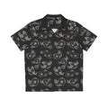 Aloha Puffers Hawaiian Shirt: White on Black