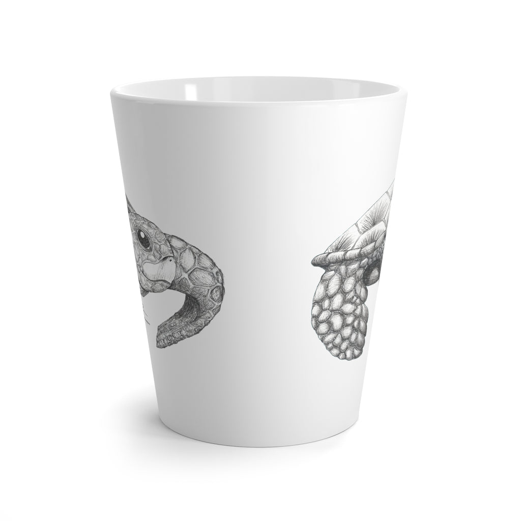 Happy Honu Latte Mug: White