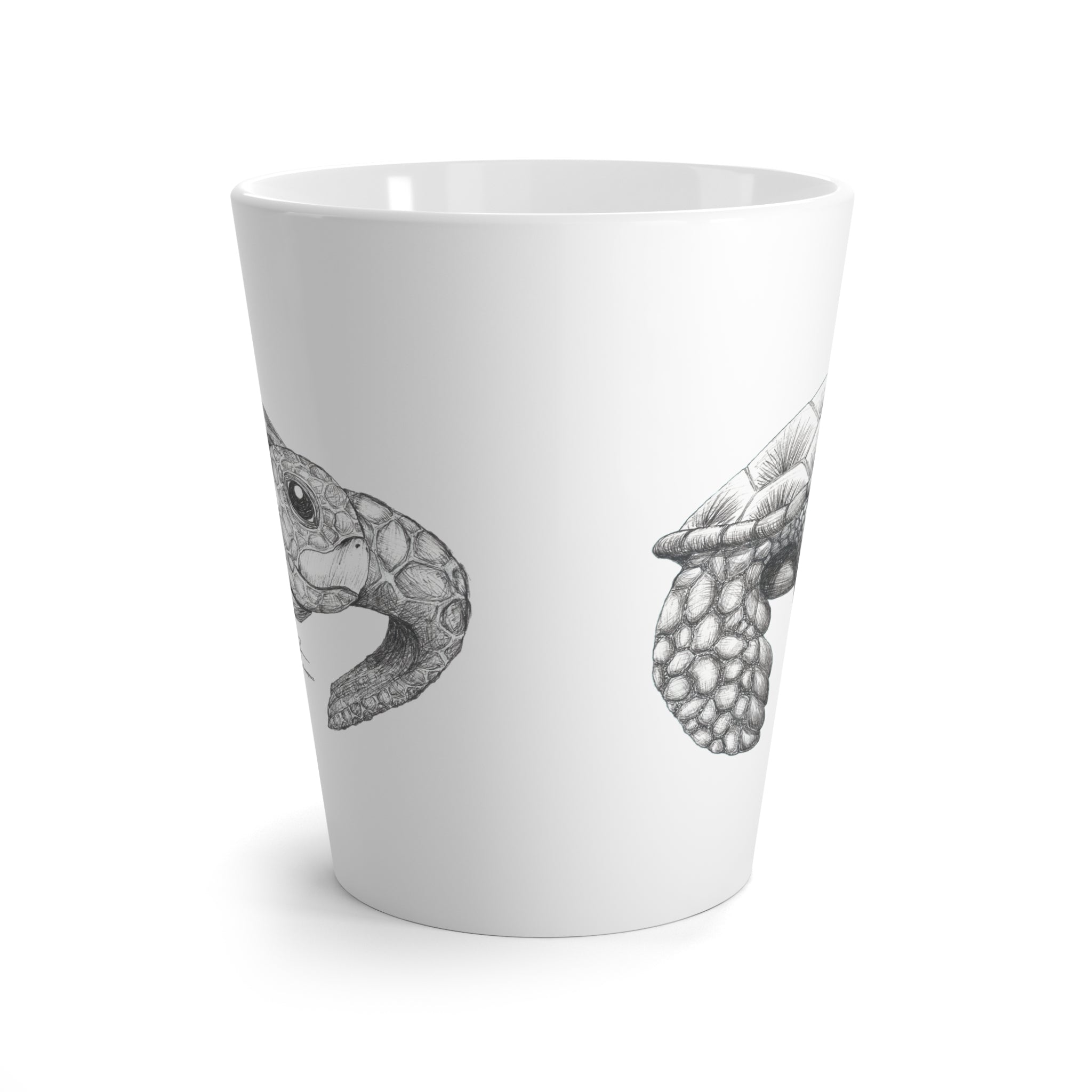 Happy Honu Latte Mug: White