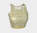 Metallic Gold Lace Crop Top