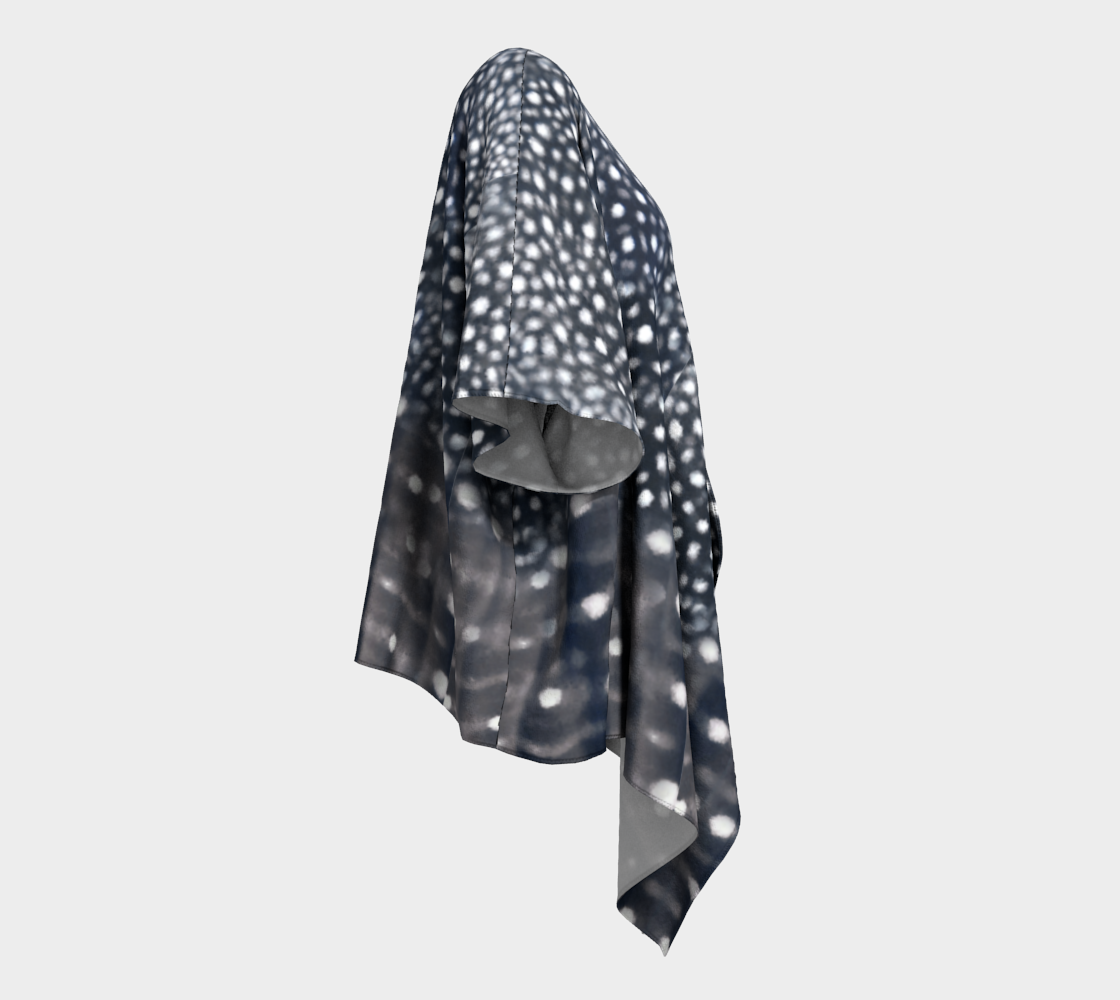 Whale Shark Drape Kimono