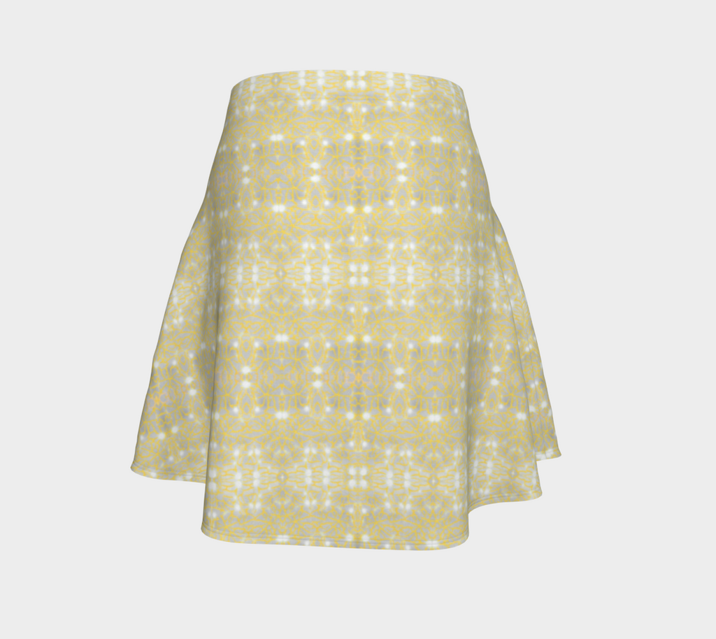 Gold Lace Nudibranch Flare Skirt