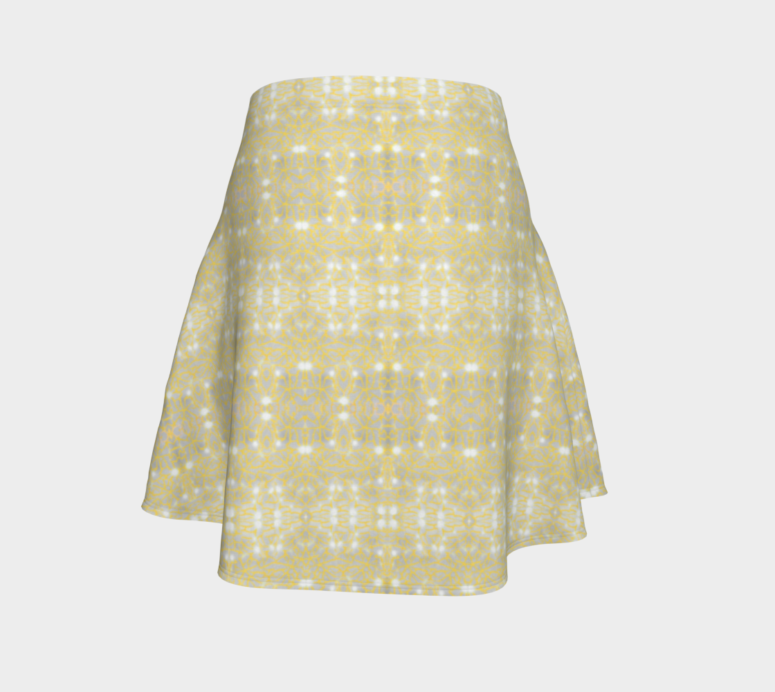 Gold Lace Nudibranch Flare Skirt