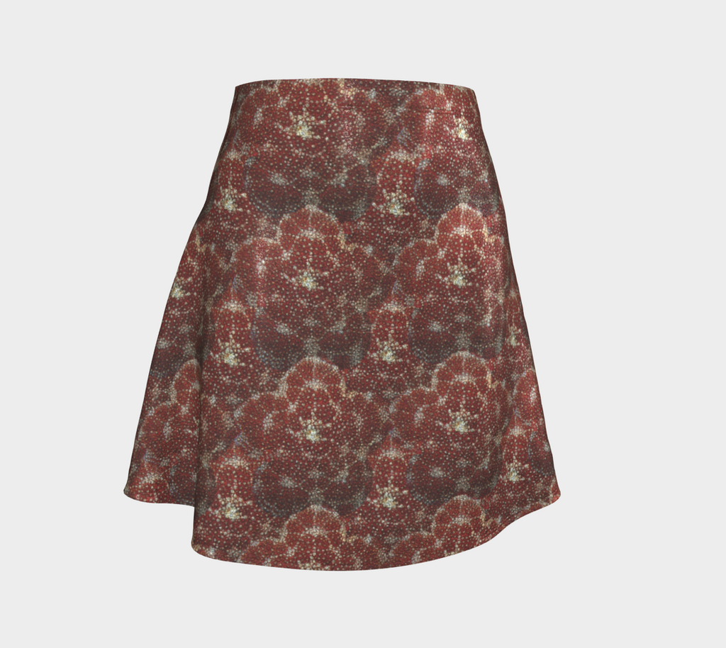 Red Starfish Flare Skirt