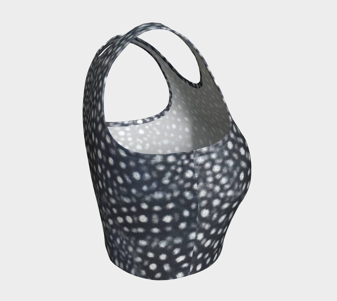 Metallic Whaleshark Crop Top