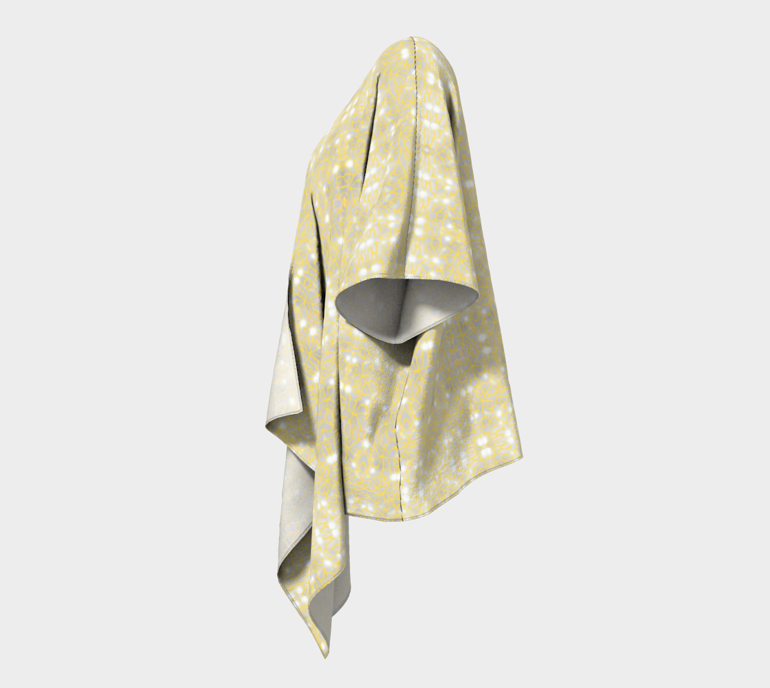 Gold Lace Drape Kimono
