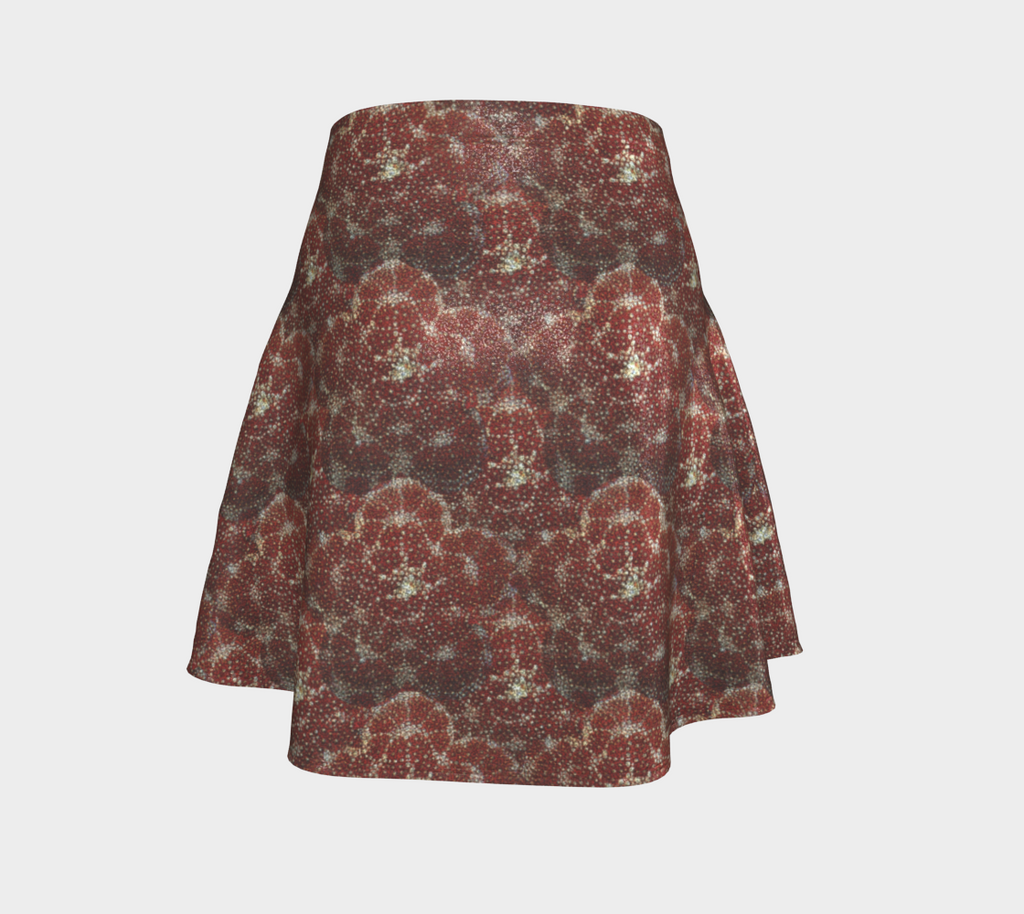 Red Starfish Flare Skirt