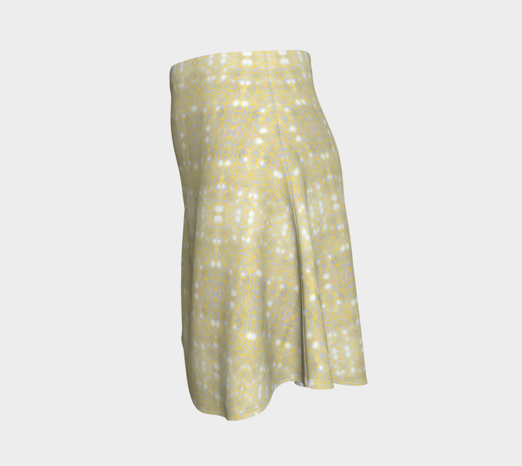 Gold Lace Nudibranch Flare Skirt