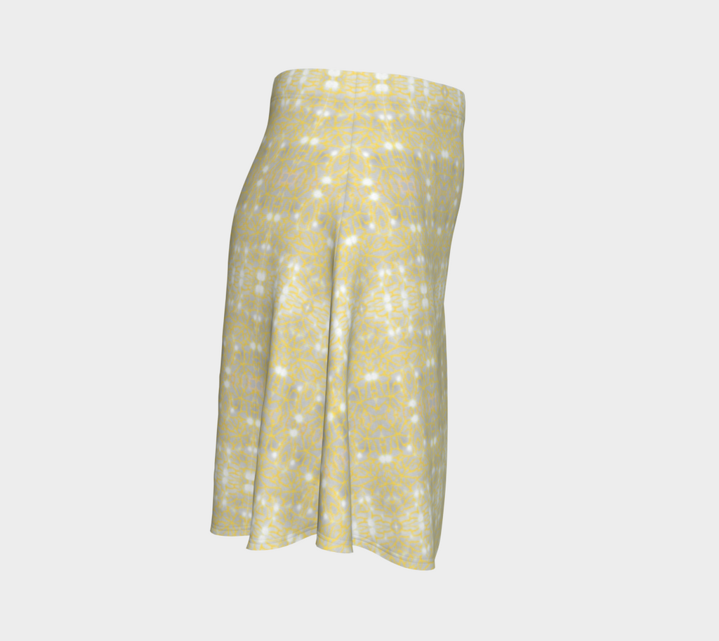 Gold Lace Nudibranch Flare Skirt
