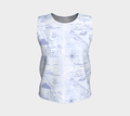 2-Step Dive Map Relaxed Tank Top in Blue