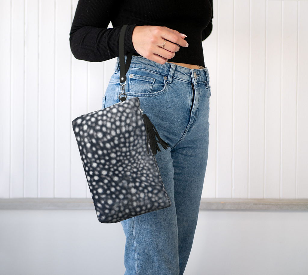 Vegan Leather Whale Shark Makeup Bag