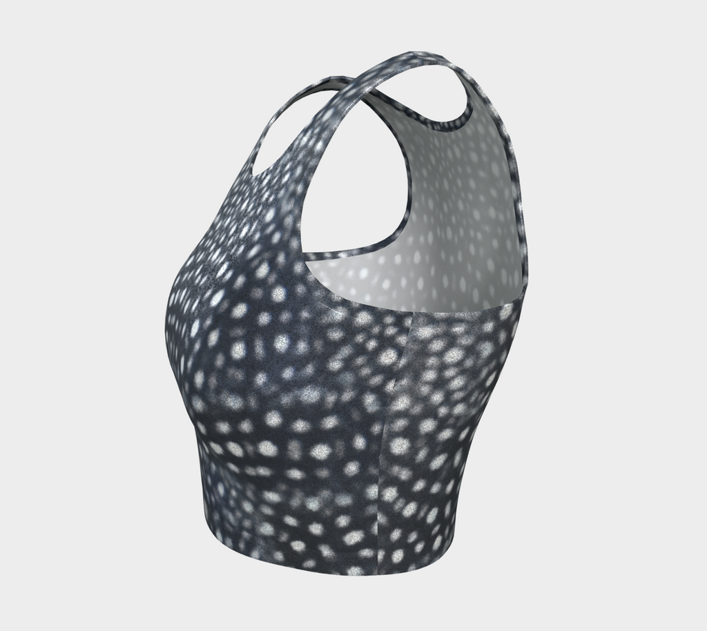 Metallic Whaleshark Crop Top